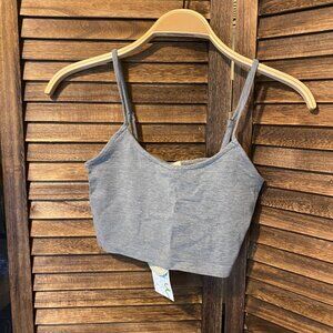 C'est Moi Crop Tankini Heather Silver